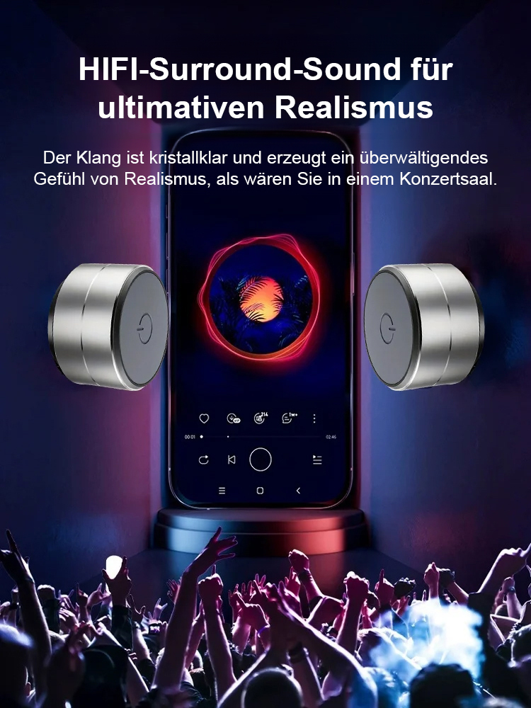 🎵 Die Zukunft des Sounds ist da🎵Der High-Tech Aluminium Bluetooth-Lautsprecher