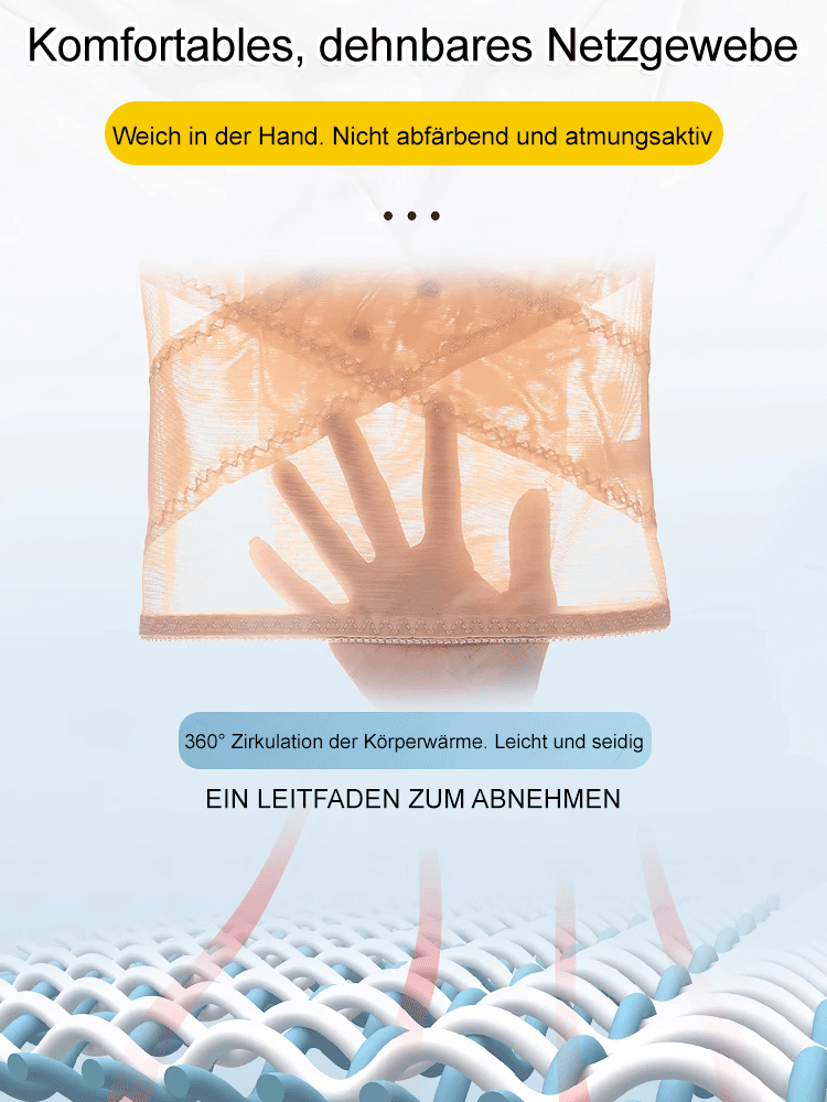 🔥【Straffende & Fettverbrennende】Tailleformer mit Kreuz-Mesh-Design 🔥