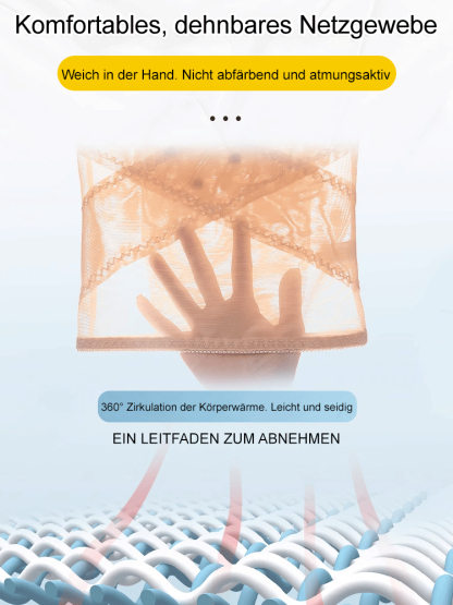 🔥【Straffende & Fettverbrennende】Tailleformer mit Kreuz-Mesh-Design 🔥