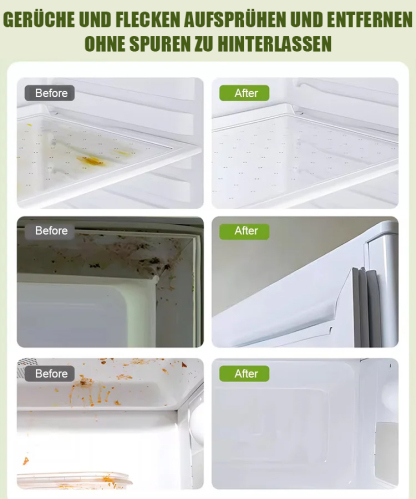 Geruchsentferner Kühlschrankreiniger ohne Wasser.