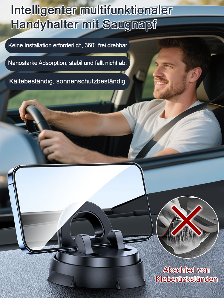Intelligente Saugnapf-Multifunktionskonsole mit Navigations-Handyhalterung