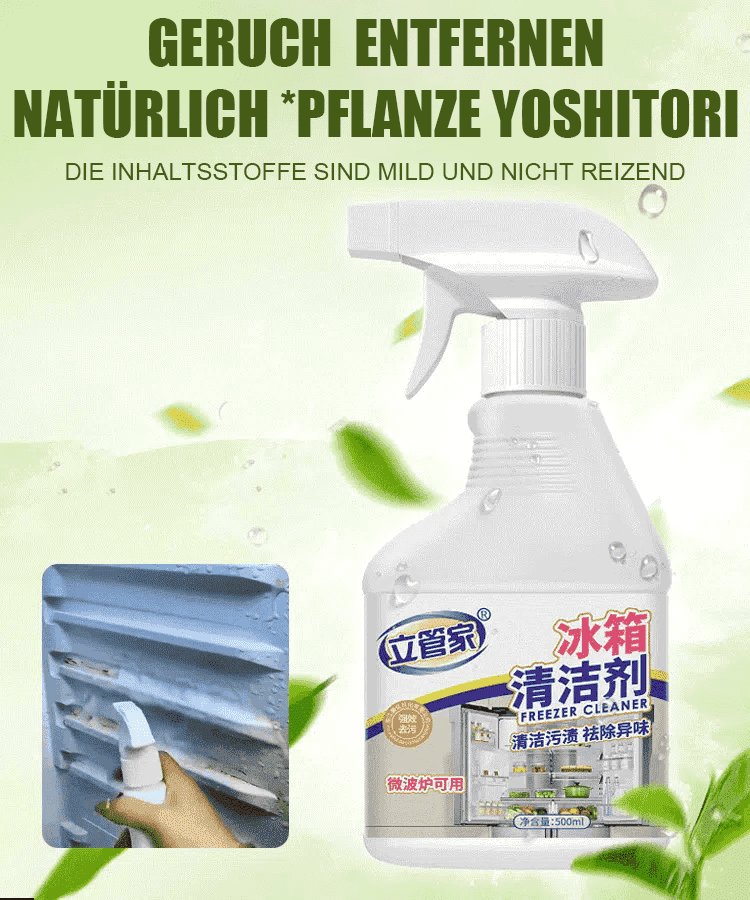 Geruchsentferner Kühlschrankreiniger ohne Wasser.
