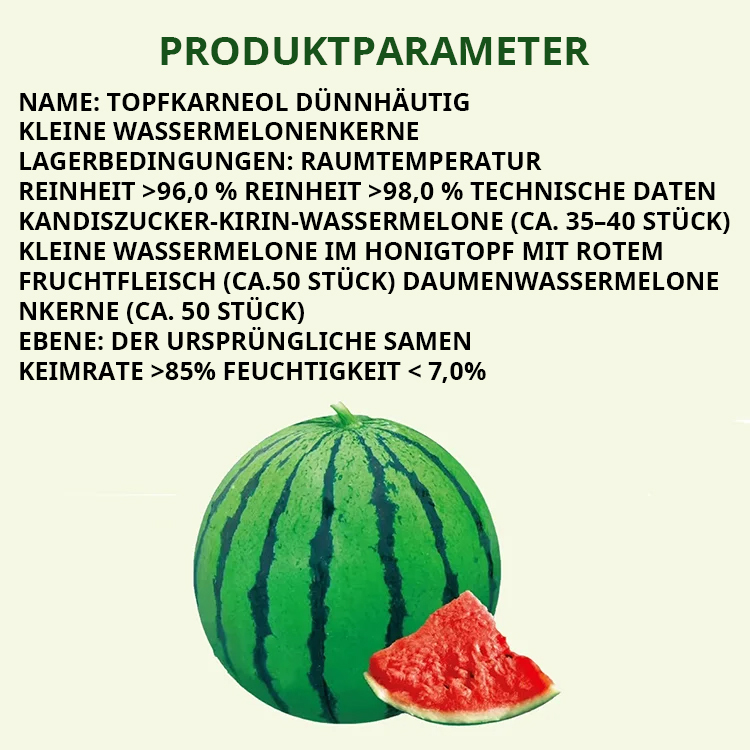 Wassermelonen-Samen, die das ganze Jahr über Früchte tragen.