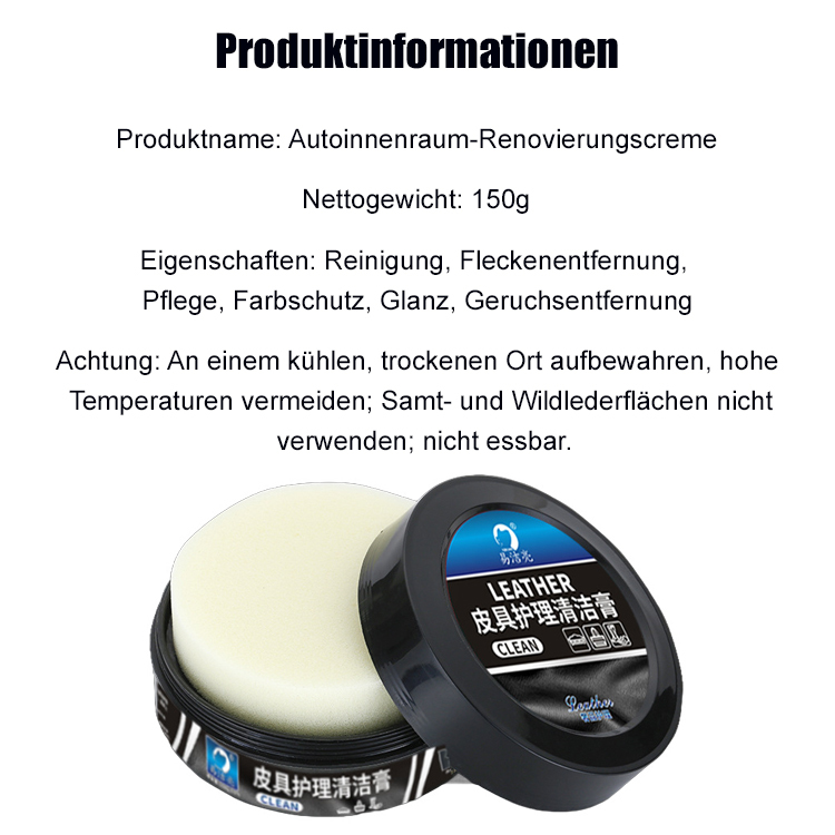 [Nach dem Abwischen so gut wie neu] Auto-Innenrenovierungspaste