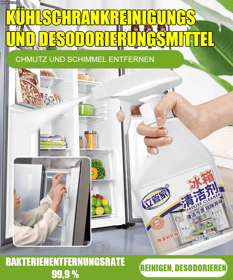 Geruchsentferner Kühlschrankreiniger ohne Wasser.