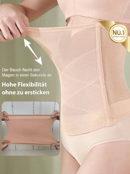 🔥【Straffende & Fettverbrennende】Tailleformer mit Kreuz-Mesh-Design 🔥