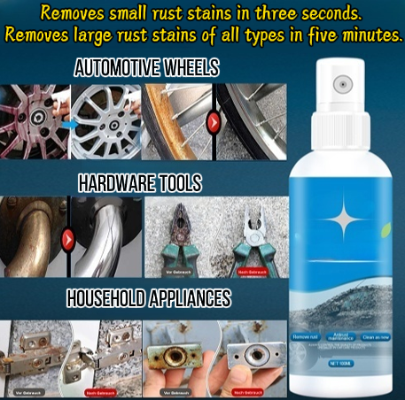 👍【Three-Second Effect】Highly Effective Rust Removal Spray🔥