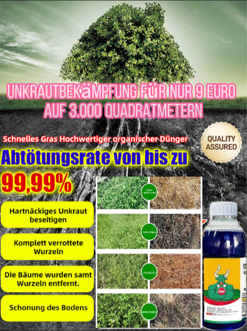 Wirksames Herbizid – einmal Unkraut vernichten, drei Jahre lang kein Unkraut mehr