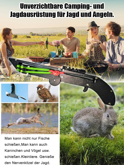 [Verstärkte und stabile verbesserte Version] Faltbare Steinschleuder