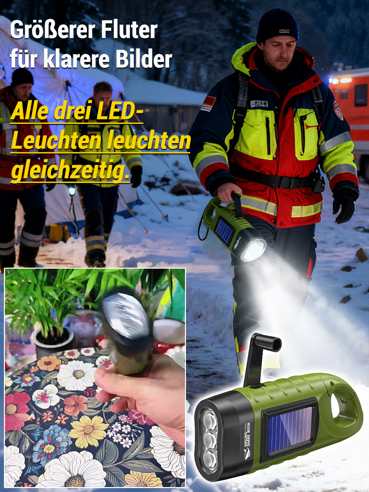 Fünf-in-eins Notfall-Solar-Taschenlampe