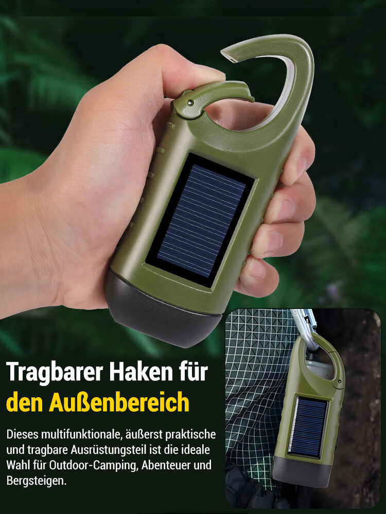 Fünf-in-eins Notfall-Solar-Taschenlampe