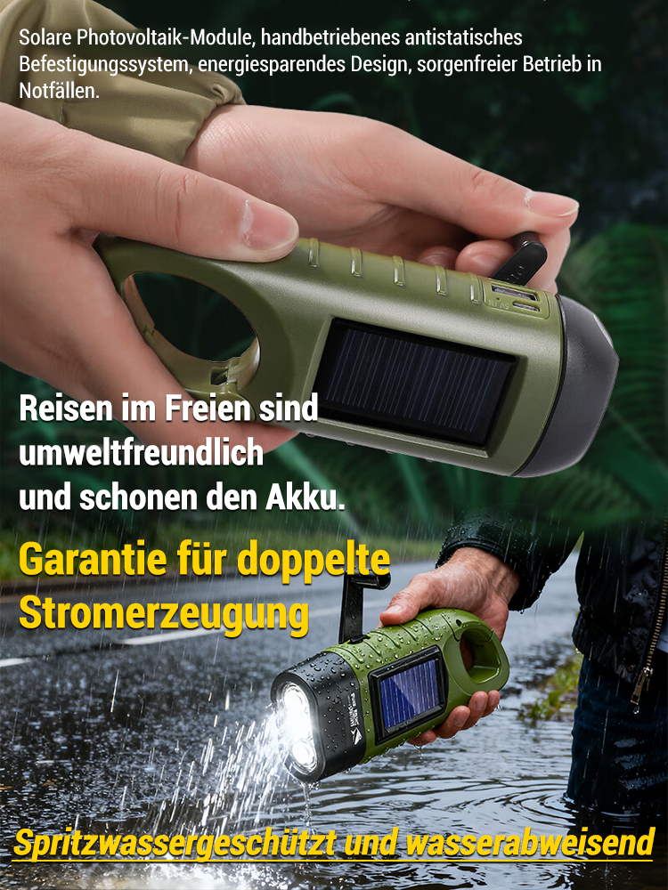 Fünf-in-eins Notfall-Solar-Taschenlampe