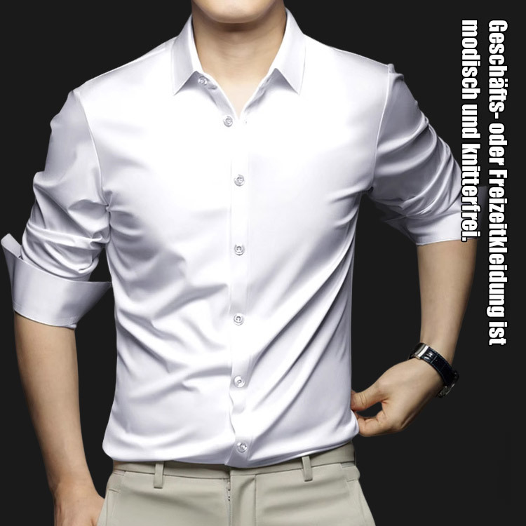 Atmungsaktives, komfortables und hautfreundliches Herrenhemd