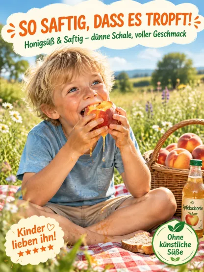 【Schnellwüchsig und widerstandsfähig】Süßer, früh reifender Pfirsichsetzling