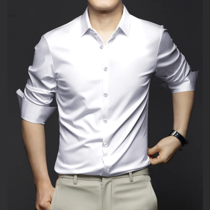 Atmungsaktives, komfortables und hautfreundliches Herrenhemd