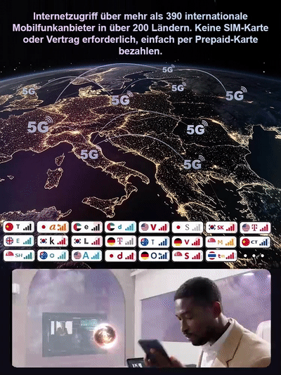 5G Tragbares WLAN für über 200 Länder