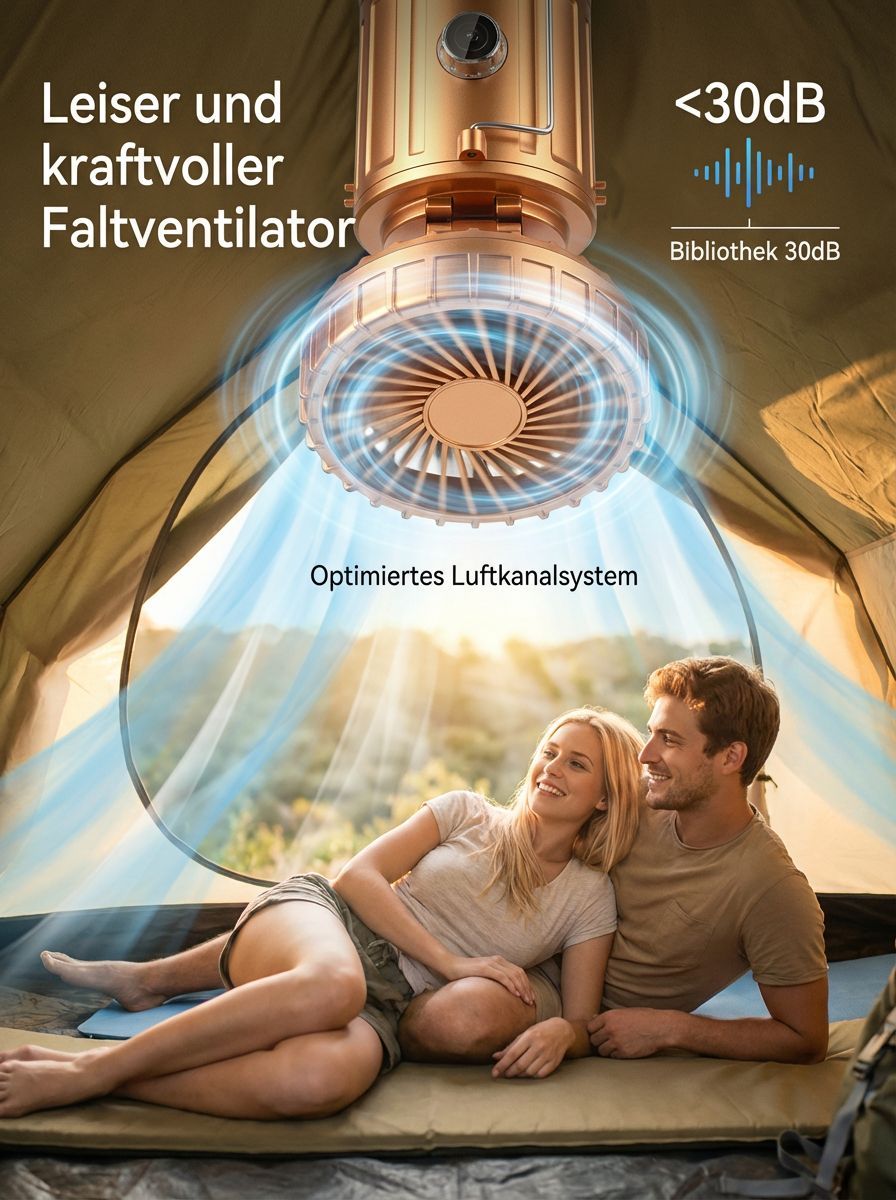 LED-Lüfter Solar-Notlicht
