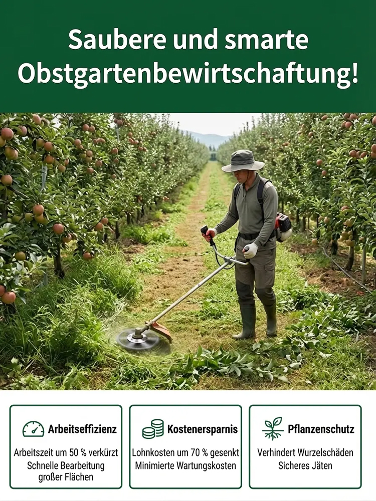 Universal Unkrautbürste für Motorsense & Rasentrimmer