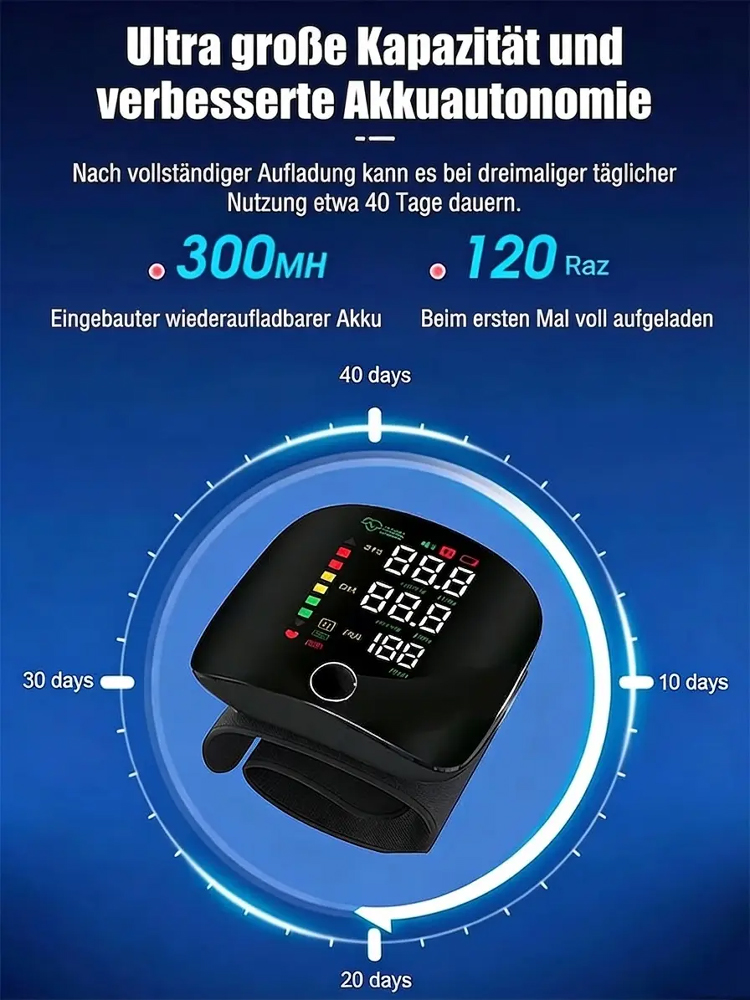 AI-Handgelenk-Blutdruckmessgerät – Ihr Gesundheitsschützer für die Familie