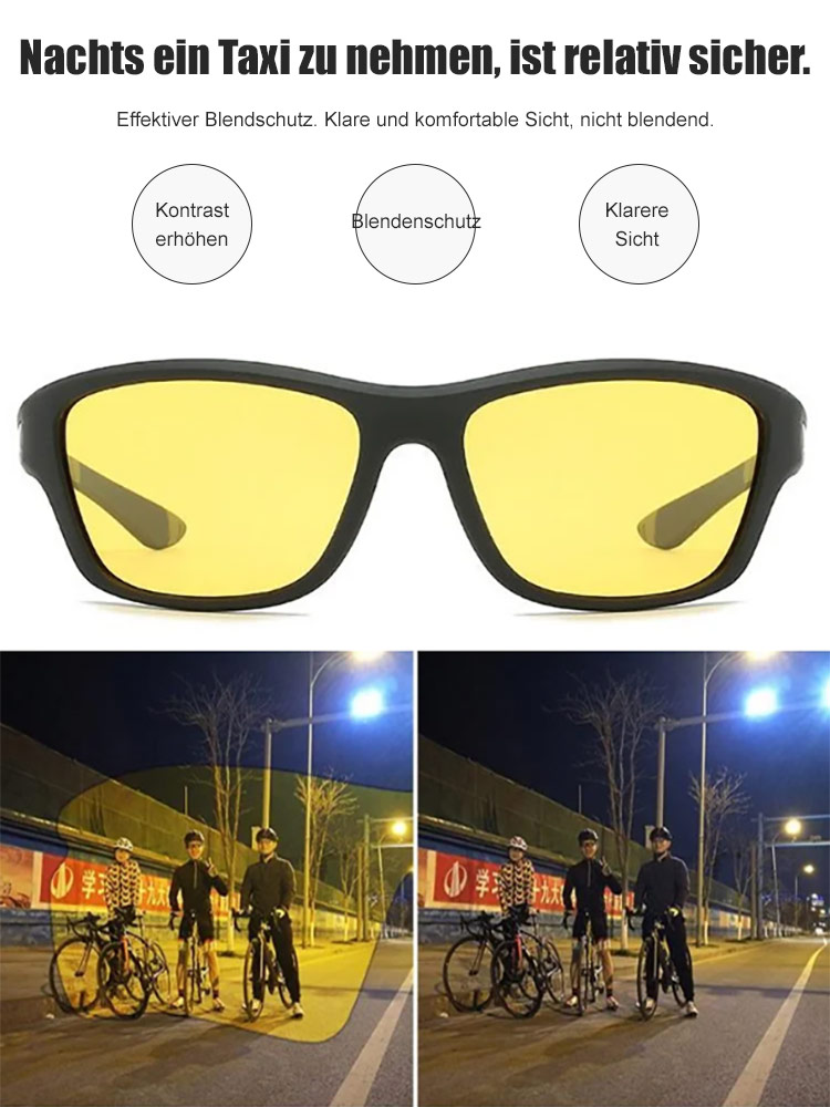 Herren Polarisationssonnenbrille mit bunten Gläsern und Band