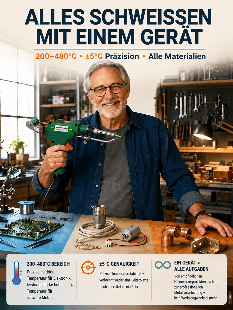 Tragbares 3‑Stufen‑Laser‑Schweißgerät | Schweißen & Schneiden ohne Funken
