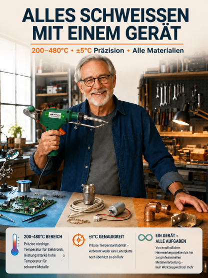Tragbares 3‑Stufen‑Laser‑Schweißgerät | Schweißen & Schneiden ohne Funken