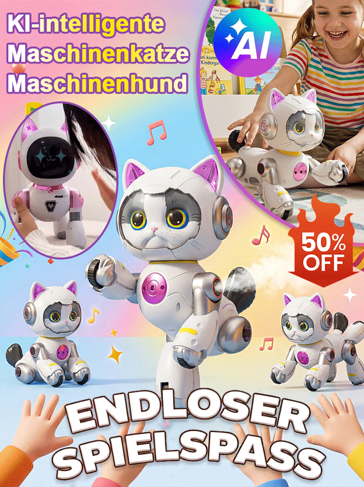 KI-intelligente Maschinenkatze/Maschinenhund