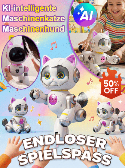 KI-intelligente Maschinenkatze/Maschinenhund