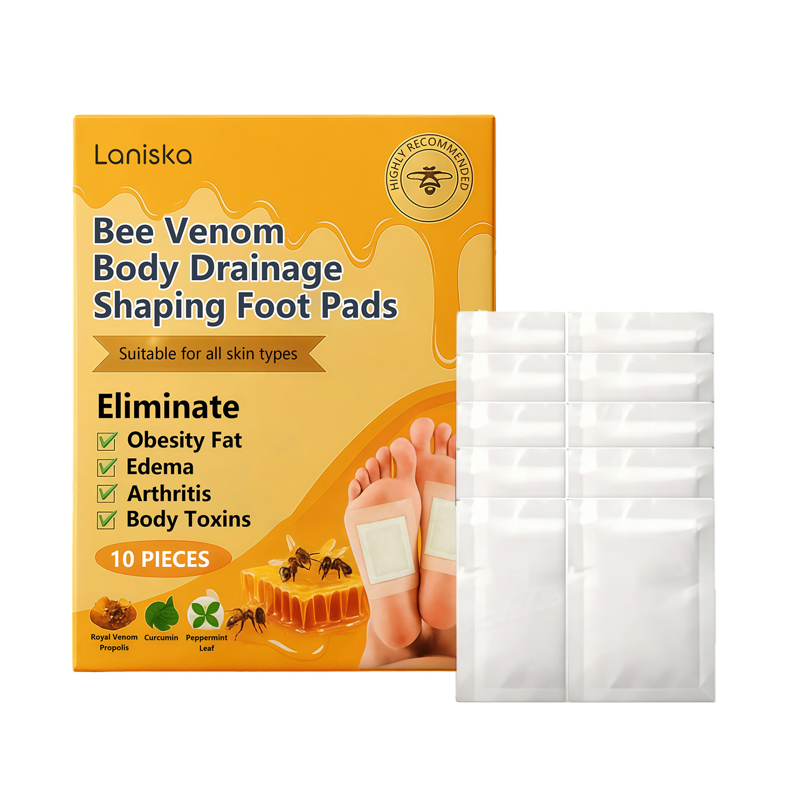Bienengift-Lymphdrainage-Schlankheitsfußpflaster
