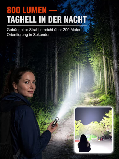 Schlüsselanhänger LED Taschenlampe Powerbank 🔦🔋