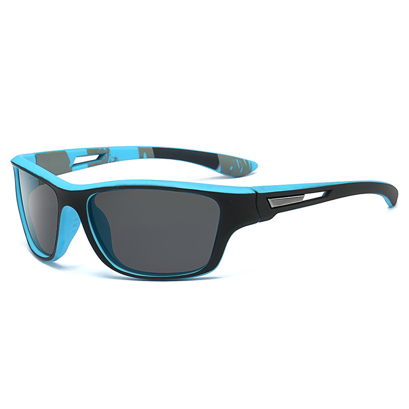 Herren Polarisationssonnenbrille mit bunten Gläsern und Band