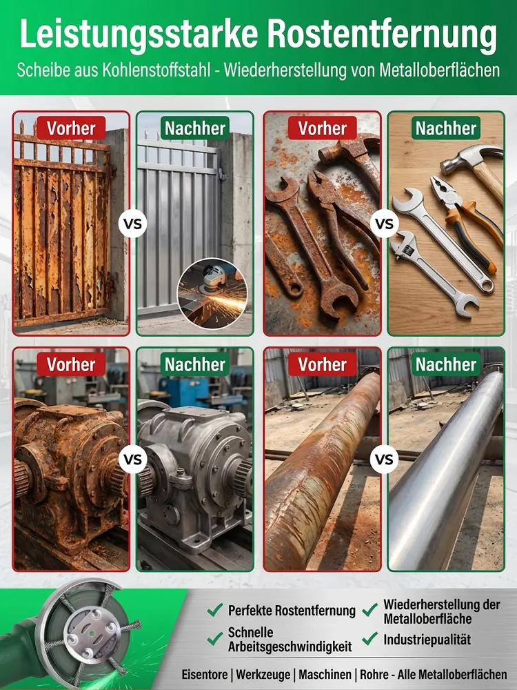 Universal Unkrautbürste für Motorsense & Rasentrimmer