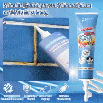 Hochwirksames Gel zur Tiefenentfernung von Schimmelpilzen