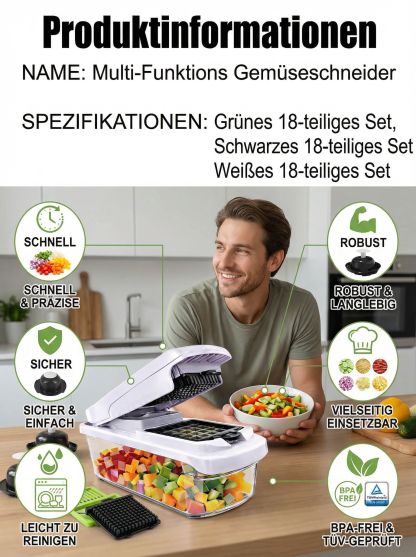 Multifunktionaler Gemüseschneider