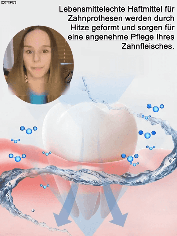 Sicherer und ungiftiger Haftkleber für Zahnprothesen 