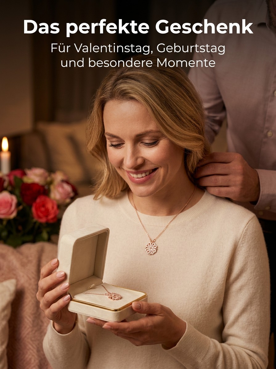 Kollektion Herz & Glücksklee Halskette