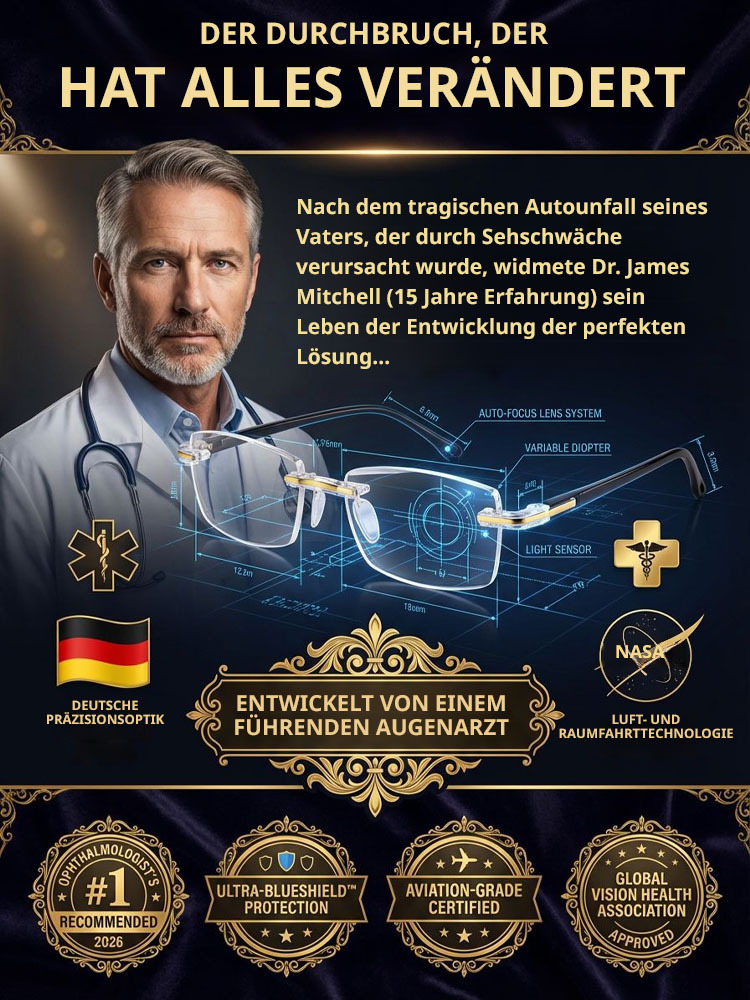 Automatische Zoom-Fern- und Nahlesebrille