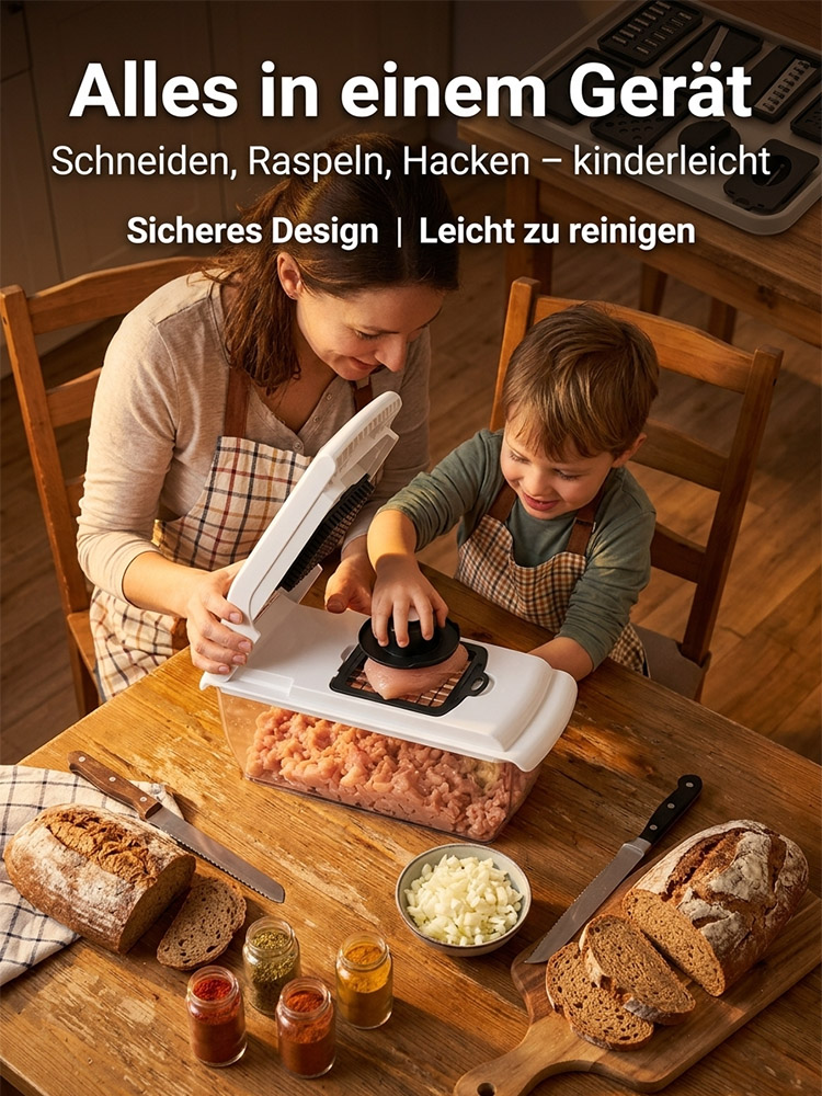 Multifunktionaler Gemüseschneider