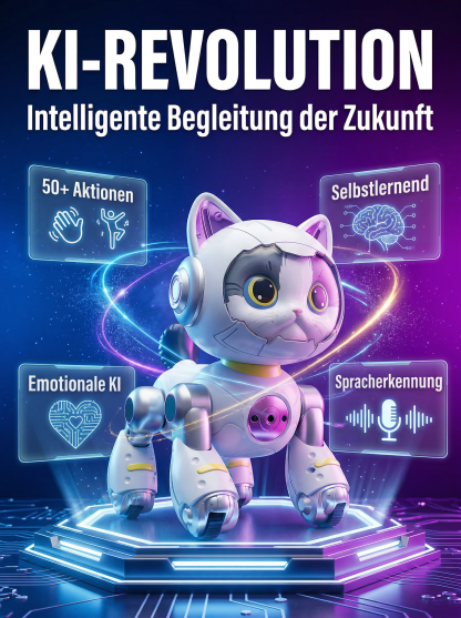 KI-intelligente Maschinenkatze/Maschinenhund
