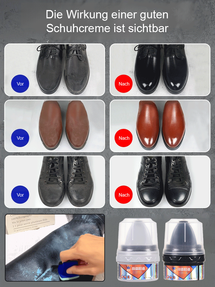 【Empfohlen vom 30-jährigen erfahrenen Schuhmacher】Reinigungs- und Pflegemittel für Lederschuhe