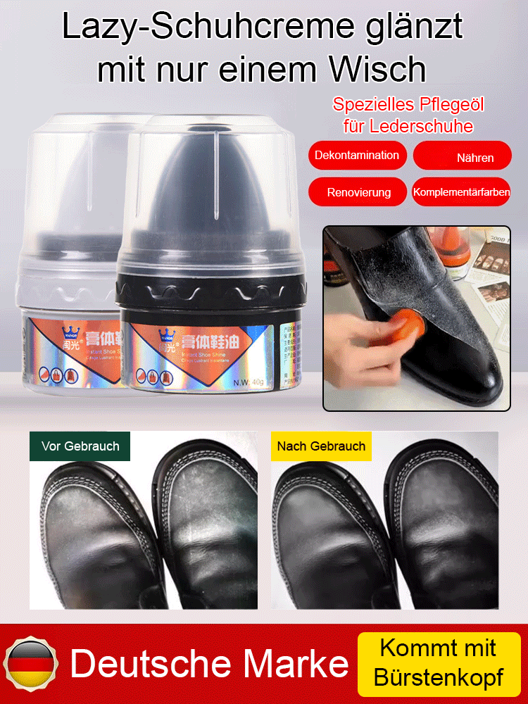 【Empfohlen vom 30-jährigen erfahrenen Schuhmacher】Reinigungs- und Pflegemittel für Lederschuhe
