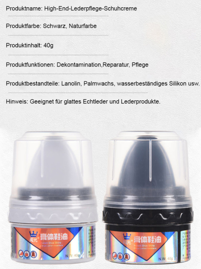 【Empfohlen vom 30-jährigen erfahrenen Schuhmacher】Reinigungs- und Pflegemittel für Lederschuhe