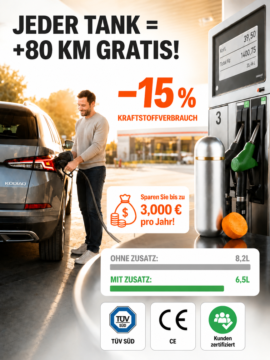 Nicht mehr ständig tanken! Hol dir deine ursprüngliche Kraftstoffeffizienz zurück