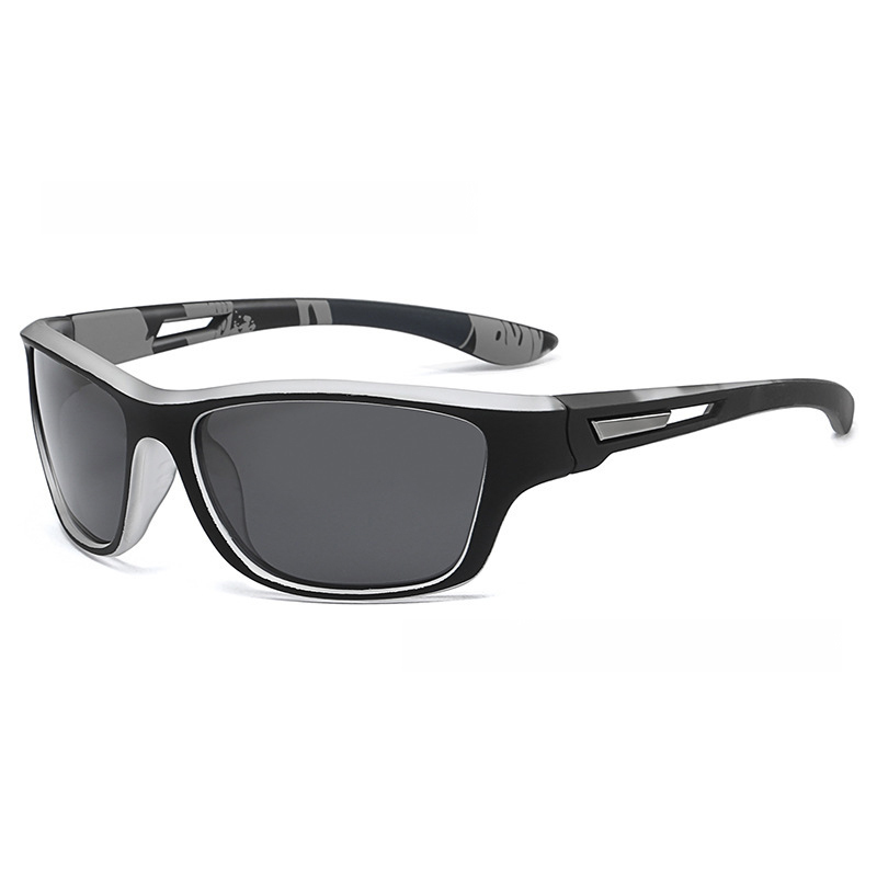 Herren Polarisationssonnenbrille mit bunten Gläsern und Band