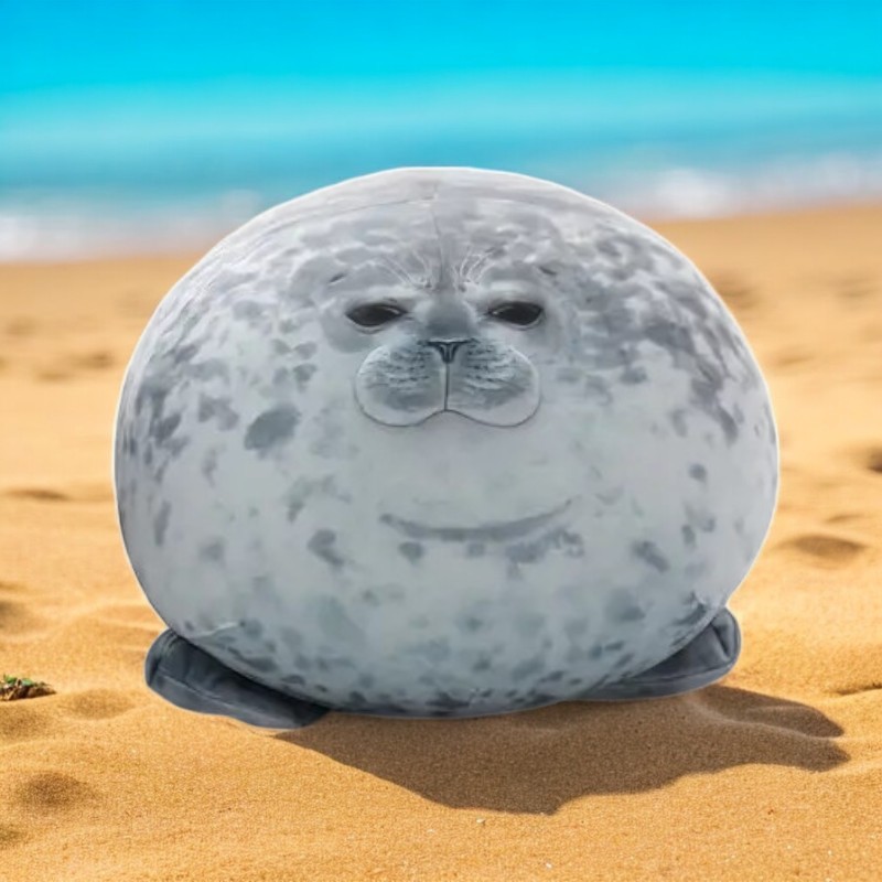 Adorable Large Seal Tummy Time Pillow Plush Toy
