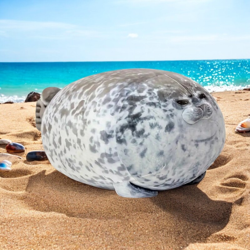 Adorable Large Seal Tummy Time Pillow Plush Toy