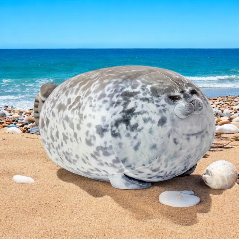 Adorable Large Seal Tummy Time Pillow Plush Toy
