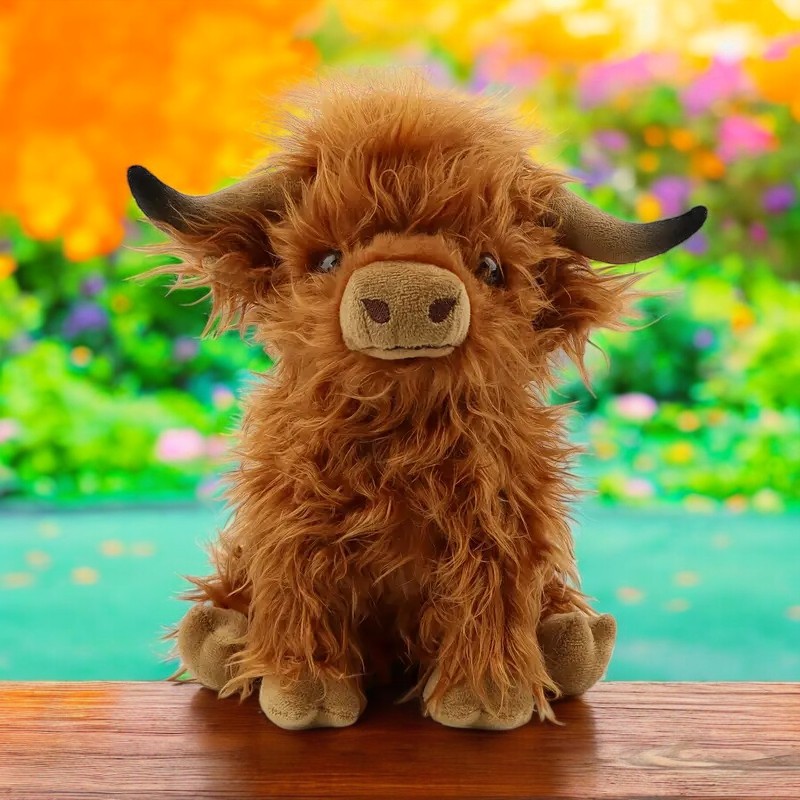 Adorable Mountain Cow Plush Tummy Time Pillow – Soft & Cuddly Toy  Babies Kids