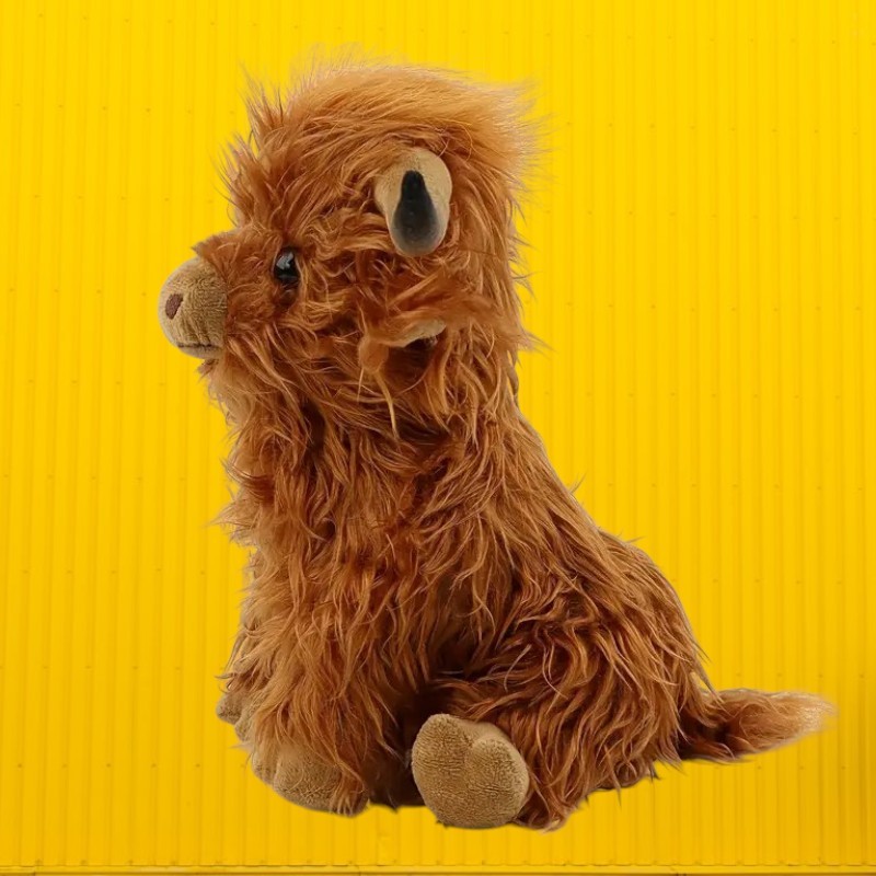 Adorable Mountain Cow Plush Tummy Time Pillow – Soft & Cuddly Toy  Babies Kids