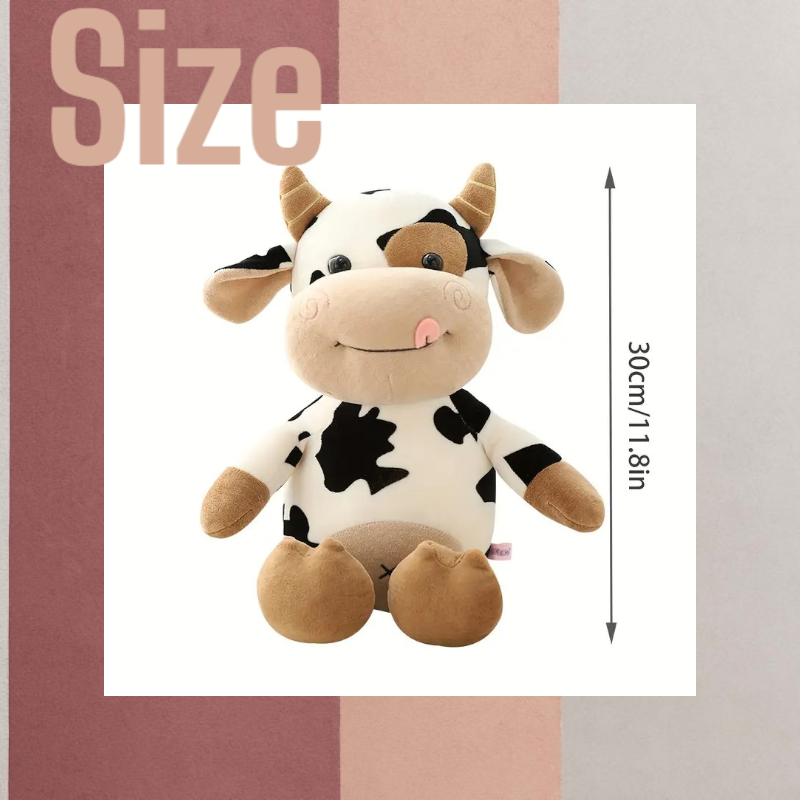 Cute Brown Capybara Scarf Tummy Time Pillow Plush Toy | 9.7-inch Soft 